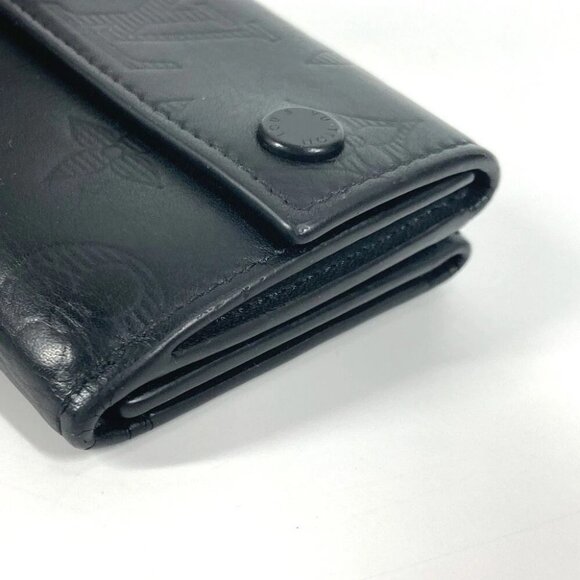LOUIS VUITTON M67631 Monogram shadow Discovery Compact Trifold wallet Black - Picture 6 of 16